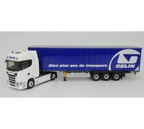 Scania Scania S500 Tractor 4x2 + Semi Curtainside Trailer 3 Axle 'Gelin Transports' 2016 - 1:43 - Eligor Scania Scania S500 Tractor 4x2 + Semi Curtainside Trailer 3 Axle 'Gelin Transports' 2016 - 1:43 - Eligor