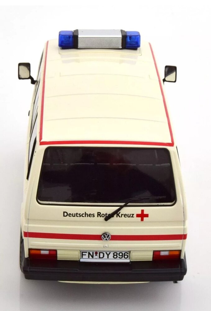 Volkswagen Volkswagen T3 Minibus Syncro 4x4 Deutsches Rotes Kreuz Ambulance 1987 - 1:18 - KK Scale Volkswagen Volkswagen T3 Minibus Syncro 4x4 Deutsches Rotes Kreuz Ambulance 1987 - 1:18 - KK Scale