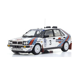 Lancia Lancia Delta HF Integrale 4WD #3 Team Martini & Rossi Racing WinnerTally Olympus USA 1987 - 1:18 - Kyosho Lancia Lancia Delta HF Integrale 4WD #3 Team Martini & Rossi Racing WinnerTally Olympus USA 1987 - 1:18 - Kyosho