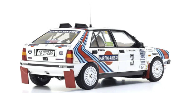 Lancia Lancia Delta HF Integrale 4WD #3 Team Martini & Rossi Racing WinnerTally Olympus USA 1987- 1:18 - Kyosho
