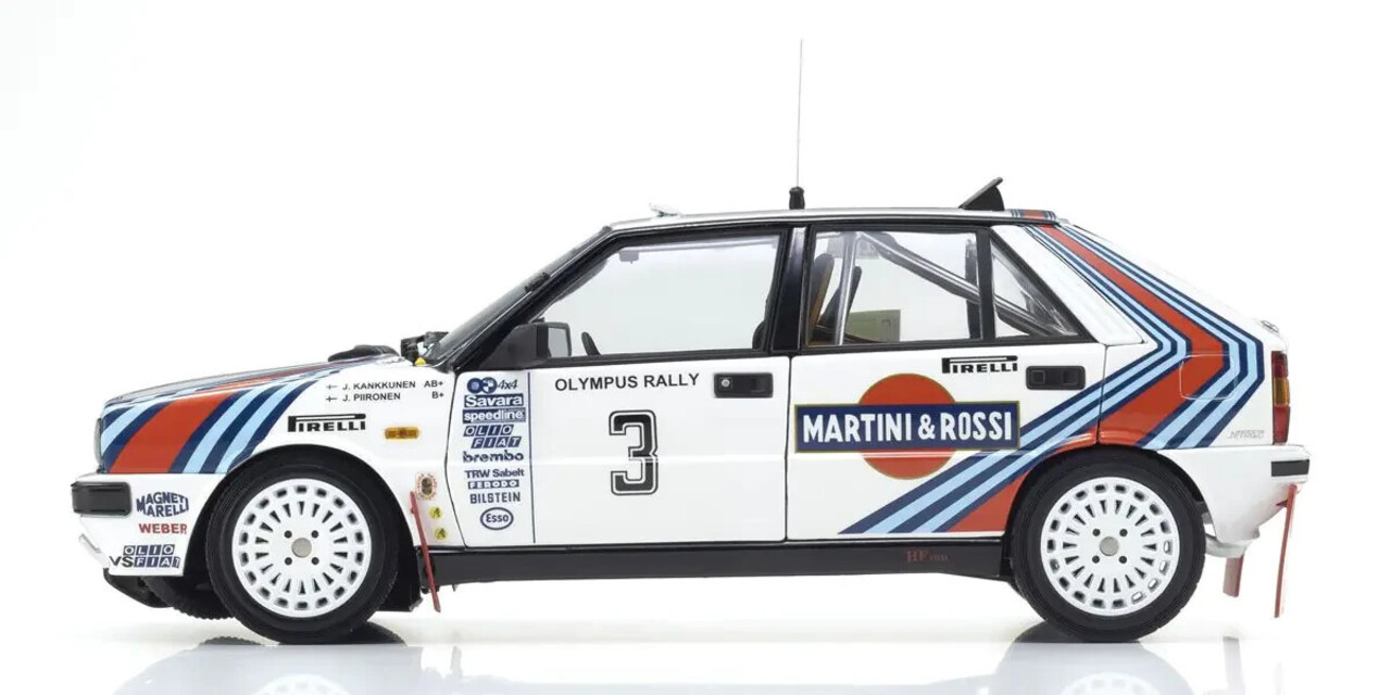 Lancia Lancia Delta HF Integrale 4WD #3 Team Martini & Rossi Racing WinnerTally Olympus USA 1987- 1:18 - Kyosho