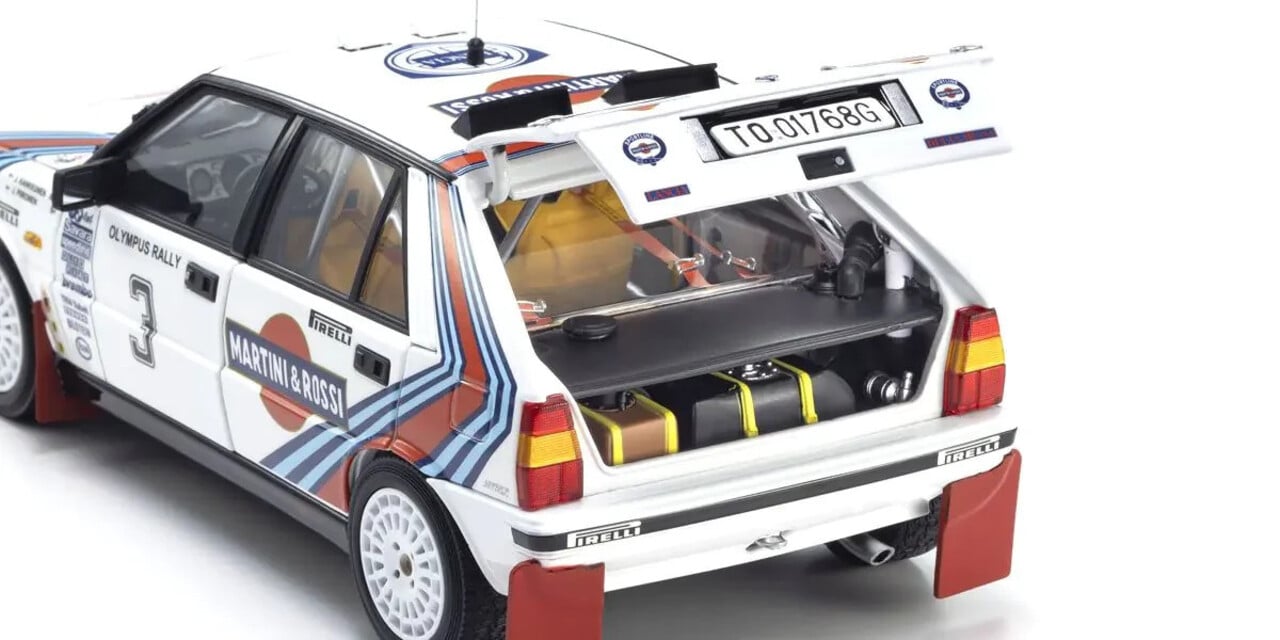 Lancia Lancia Delta HF Integrale 4WD #3 Team Martini & Rossi Racing WinnerTally Olympus USA 1987- 1:18 - Kyosho