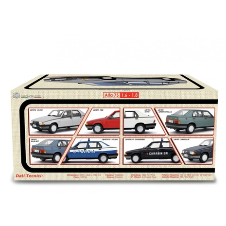 Alfa Romeo Alfa Romeo 75 1.6-1.8 1985 - 1:18 - Laudoracing - Model Alfa Romeo Alfa Romeo 75 1.6-1.8 1985 - 1:18 - Laudoracing - Model