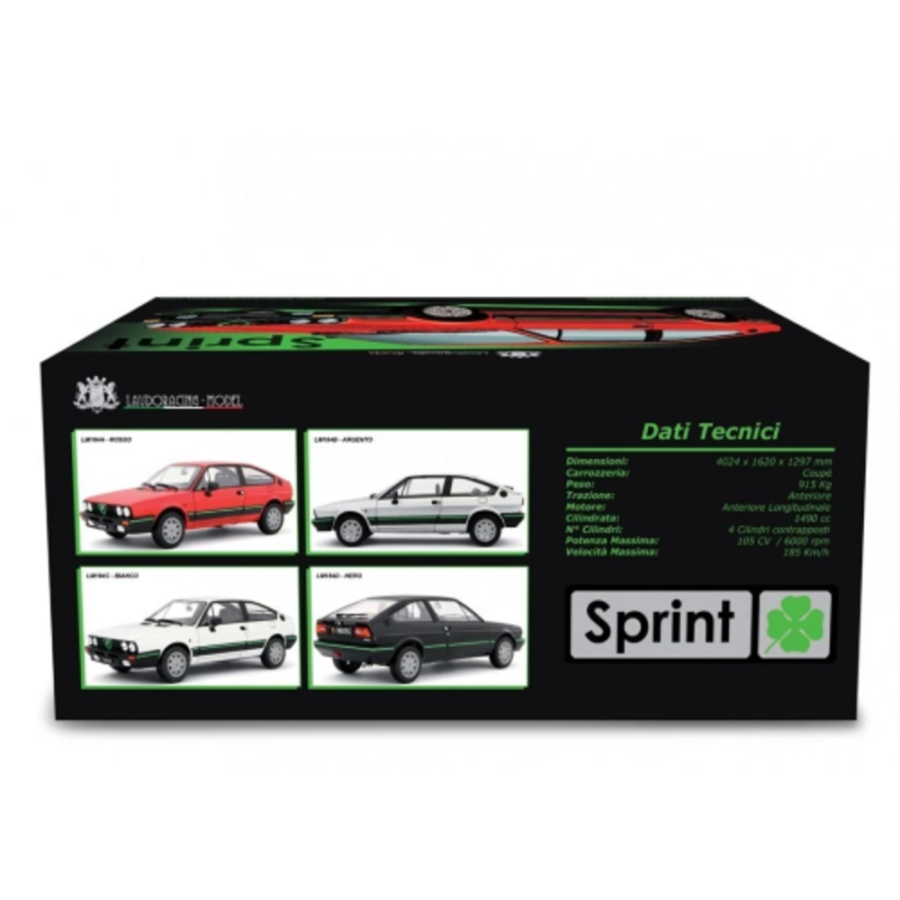 Alfa Romeo Alfa Sprint 1.5 Q.V. 1983 - 1:18 - Laudoracing - Model Alfa Romeo Alfa Sprint 1.5 Q.V. 1983 - 1:18 - Laudoracing - Model
