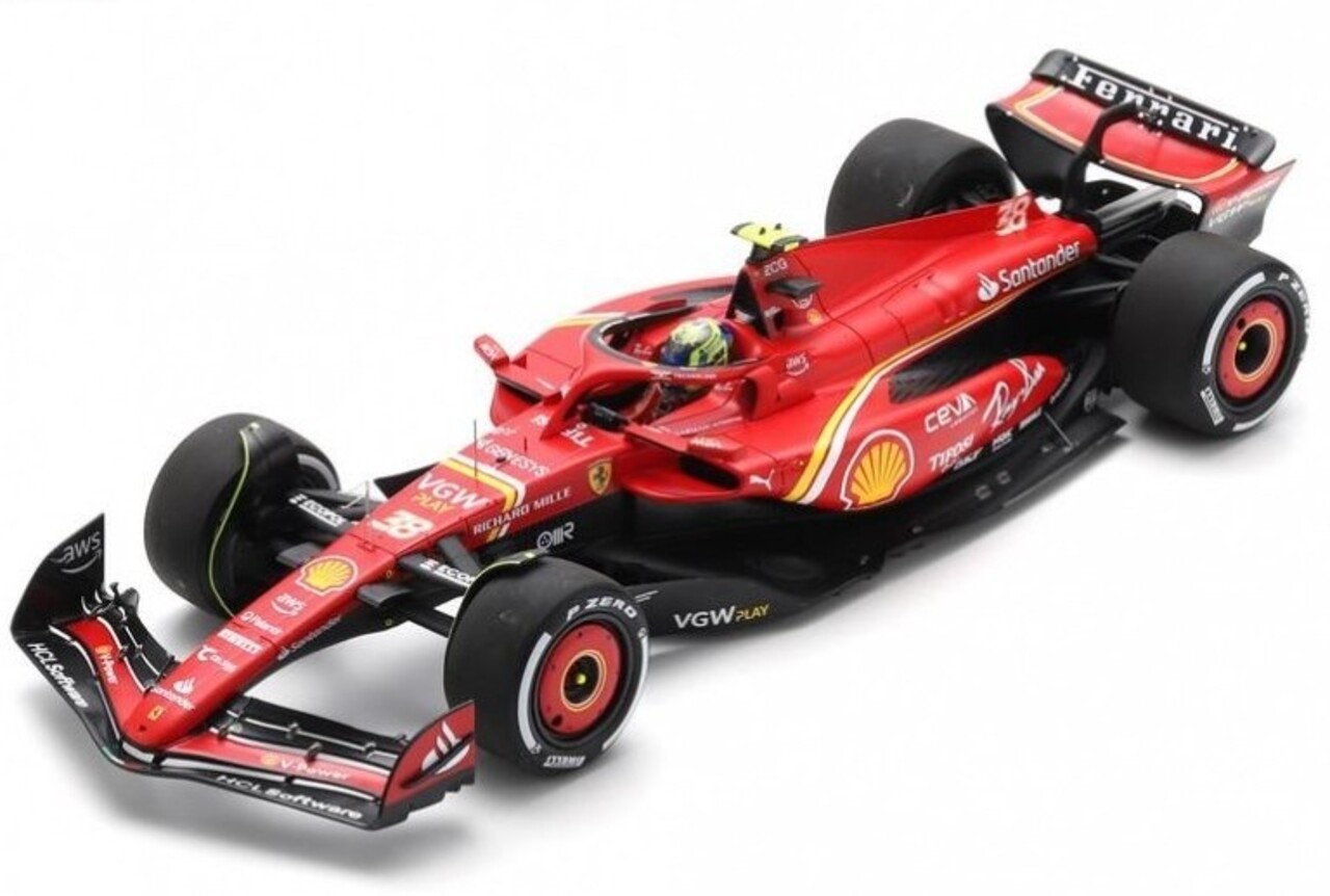 Formule 1 Ferrari SF-24 #38 Team Scuderia Ferrari 7th GP Saudi Arabia 2024 (O.Bearman) - 1:18 - LookSmart