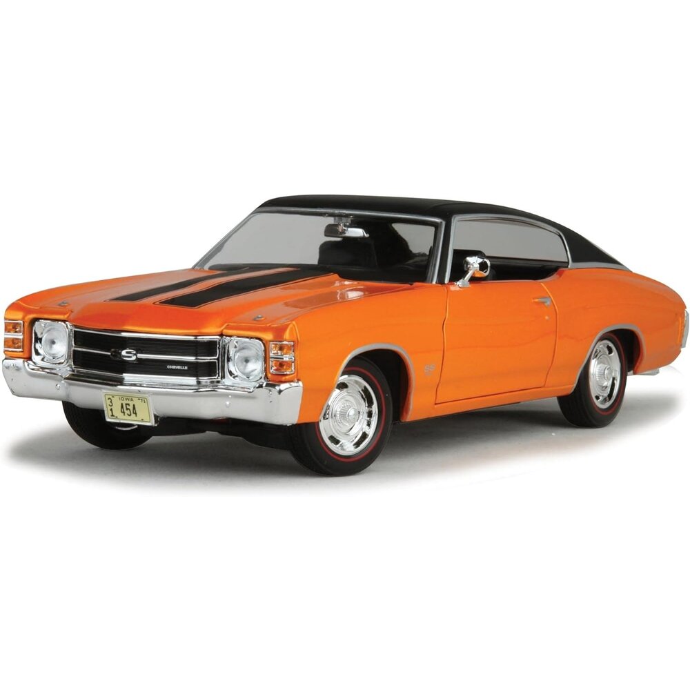 CHEVROLET CHEVELLE SS 454 SPORT ORANGE 1971 1/18 - Mystères et Passions