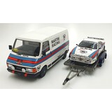 Fiat Fiat 242 + Lancia 037 GR.B #1 Rally Monte Carlo 1983 + Trailer - 1:18 - Otto Mobile Models