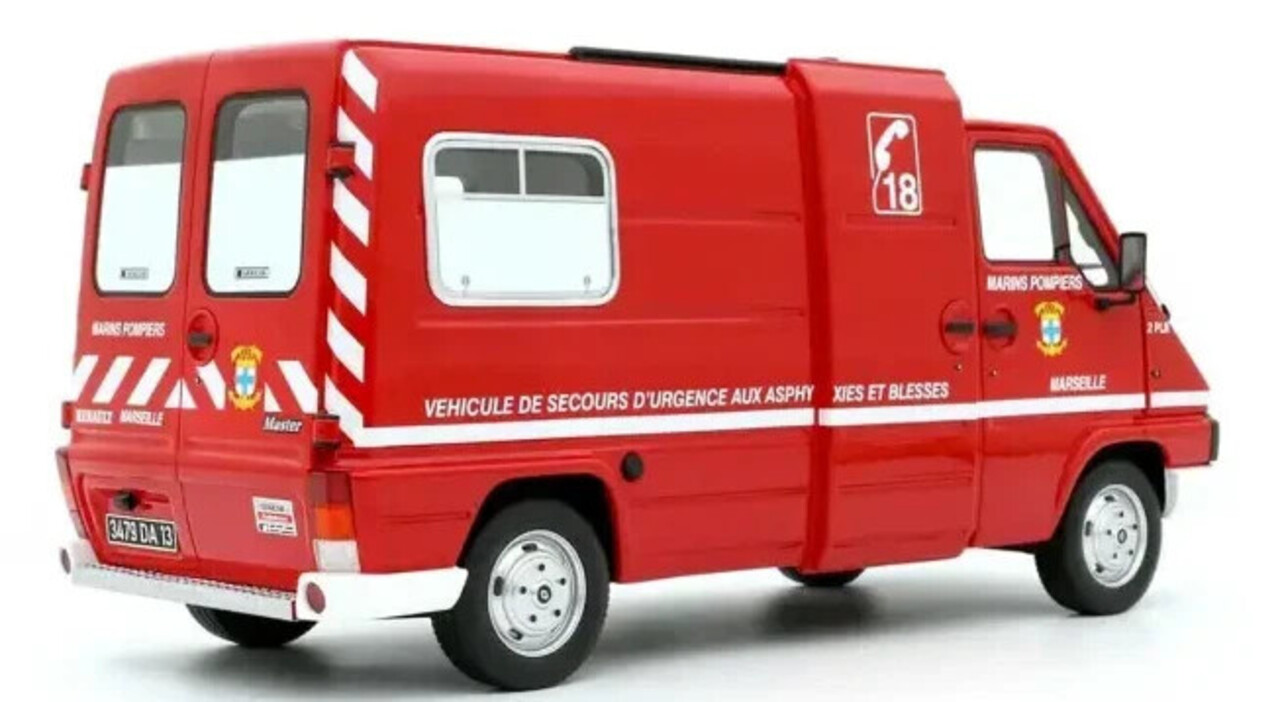 Renault Renault Master T30D 1980 VSAB Fire Dept. - 1:18 - Otto Mobile Models