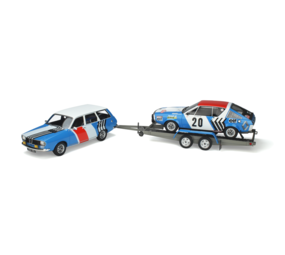 Renault Renault 12 Estate + Renault R17 Gordini #20 Rally Monte Carlo + Trailer 1975 - 1:18 - Otto Mobile Models Renault Renault 12 Estate + Renault R17 Gordini #20 Rally Monte Carlo + Trailer 1975 - 1:18 - Otto Mobile Models