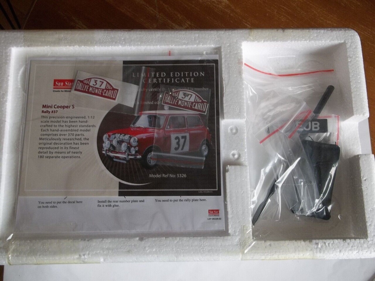 Mini Mini Morris Cooper S #37 1st Rally Monte Carlo 1964 - 1:12 - Sun Star Mini Mini Morris Cooper S #37 1st Rally Monte Carlo 1964 - 1:12 - Sun Star
