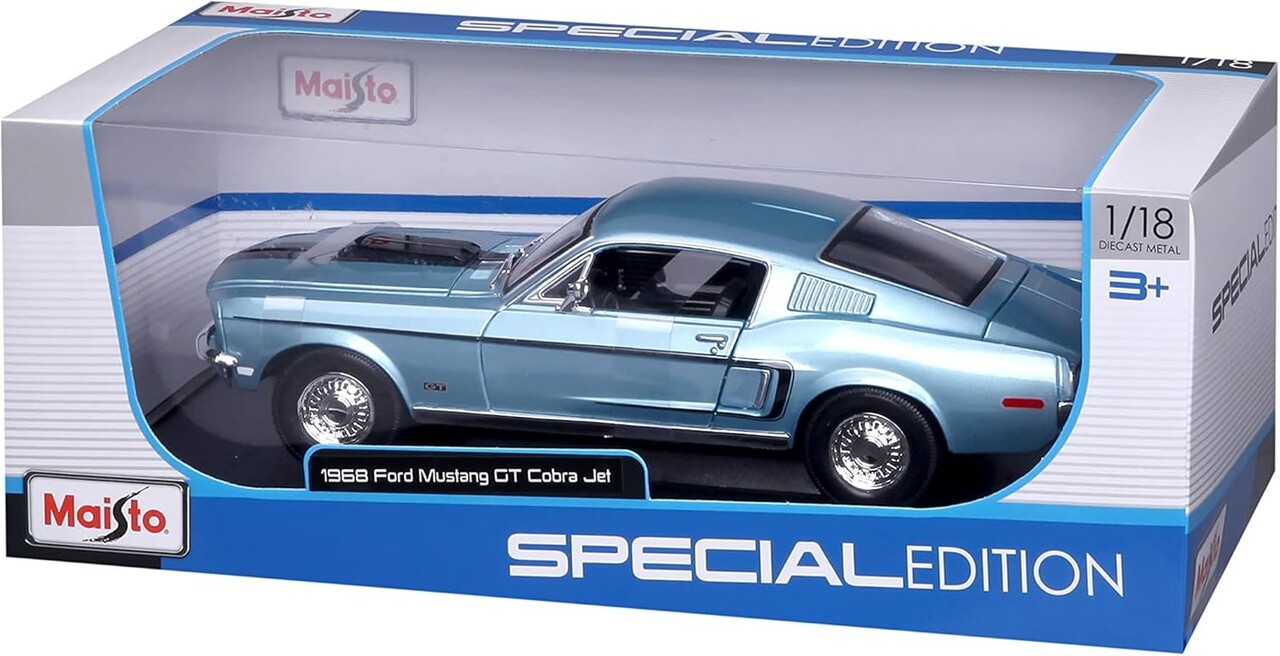Ford Ford Mustang GT Cobra Jet 1968 - 1:18 - Maisto Ford Ford Mustang GT Cobra Jet 1968 - 1:18 - Maisto