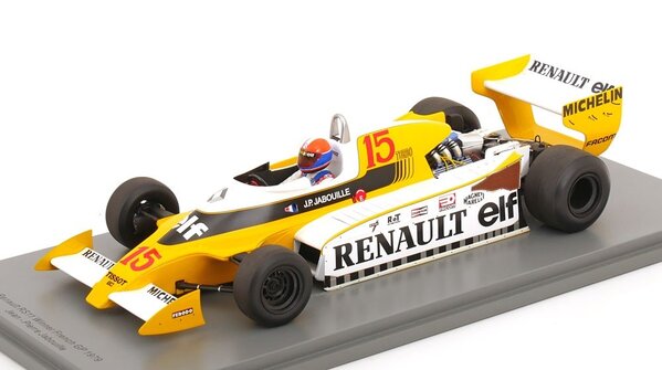 Formule 1 Renault RS11 #15 Jean-Pierre Jabouille 1979 Winner GP France - 1:18 - Spark Formule 1 Renault RS11 #15 Jean-Pierre Jabouille 1979 Winner GP France - 1:18 - Spark