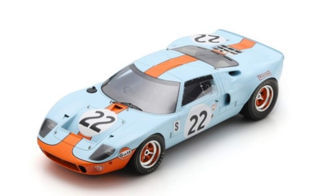 Ford Ford GT40 #22 Winner 12H Sebring 1969 - 1:18 - Spark Ford Ford GT40 #22 Winner 12H Sebring 1969 - 1:18 - Spark