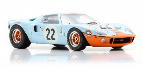 Ford Ford GT40 #22 Winner 12H Sebring 1969 - 1:18 - Spark Ford Ford GT40 #22 Winner 12H Sebring 1969 - 1:18 - Spark