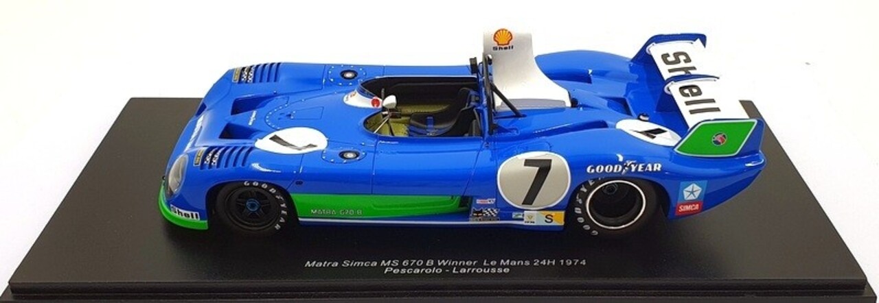 Matra Matra Simca MS 670 #7 Winner 24H Le Mans 1974 - 1:18 - Spark Matra Matra Simca MS 670 #7 Winner 24H Le Mans 1974 - 1:18 - Spark