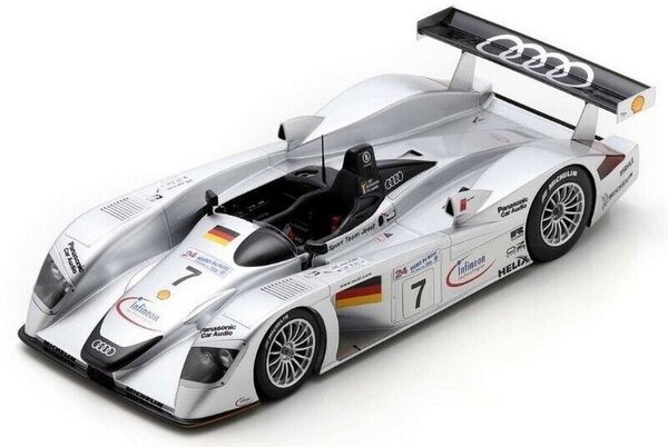 Audi Audi R8 #7 3rd 24H Le Mans 2000 - 1:18 - Spark Audi Audi R8 #7 3rd 24H Le Mans 2000 - 1:18 - Spark