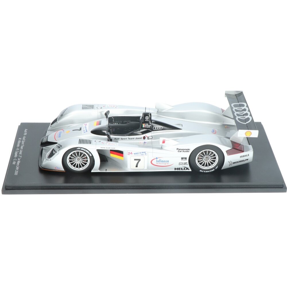 Audi Audi R8 #7 3rd 24H Le Mans 2000 - 1:18 - Spark Audi Audi R8 #7 3rd 24H Le Mans 2000 - 1:18 - Spark