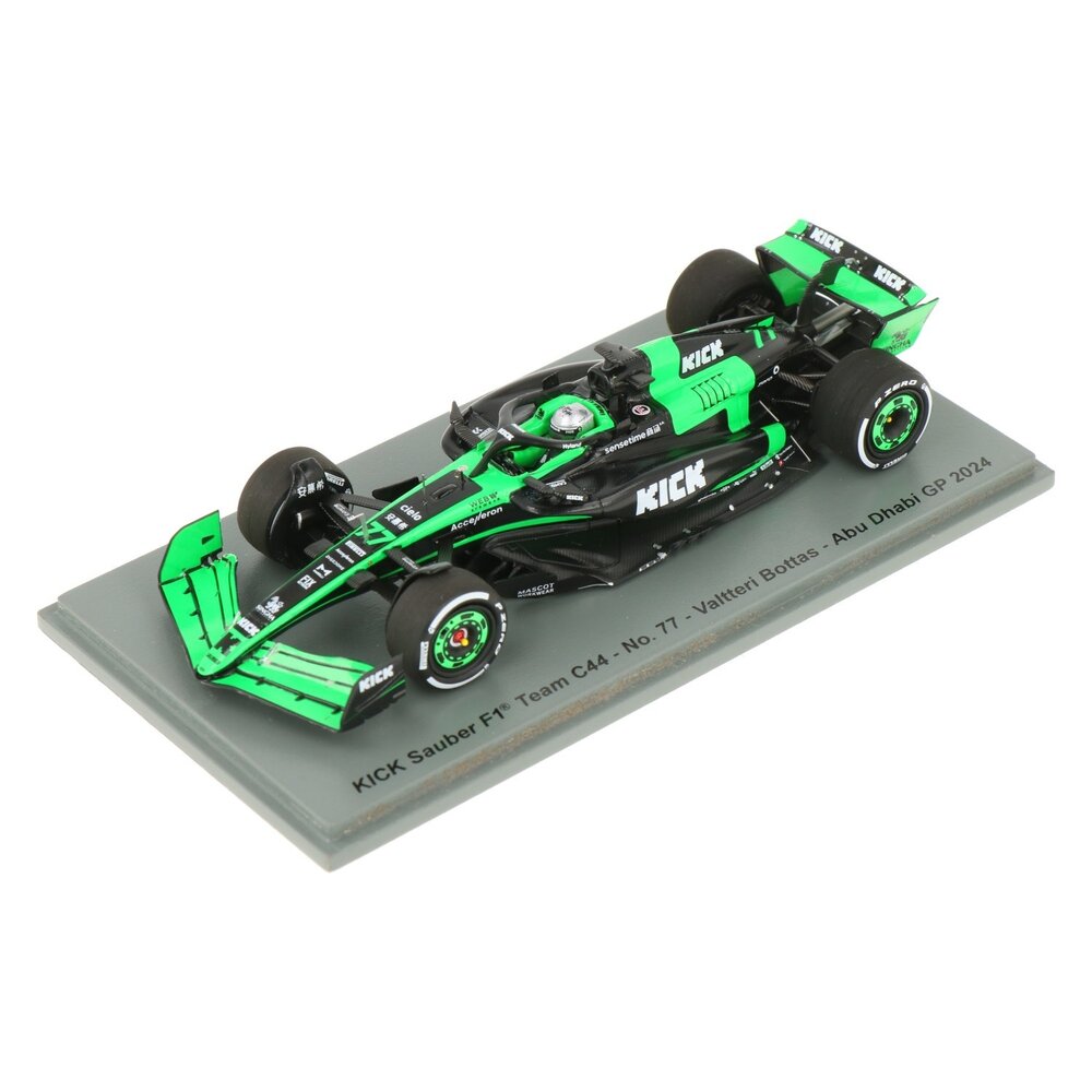Sauber Sauber C44 #77 Team Stake Kick GP Abu Dhabi 2024 (V.Bottas) 'Last Race' - 1:43 - Spark Sauber Sauber C44 #77 Team Stake Kick GP Abu Dhabi 2024 (V.Bottas) 'Last Race' - 1:43 - Spark