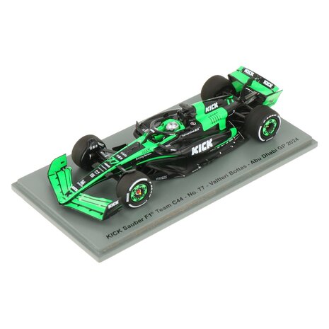 Sauber Sauber C44 #77 Team Stake Kick GP Abu Dhabi 2024 (V.Bottas) 'Last Race' - 1:43 - Spark Sauber Sauber C44 #77 Team Stake Kick GP Abu Dhabi 2024 (V.Bottas) 'Last Race' - 1:43 - Spark