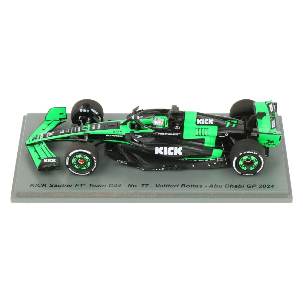 Sauber Sauber C44 #77 Team Stake Kick GP Abu Dhabi 2024 (V.Bottas) 'Last Race' - 1:43 - Spark Sauber Sauber C44 #77 Team Stake Kick GP Abu Dhabi 2024 (V.Bottas) 'Last Race' - 1:43 - Spark