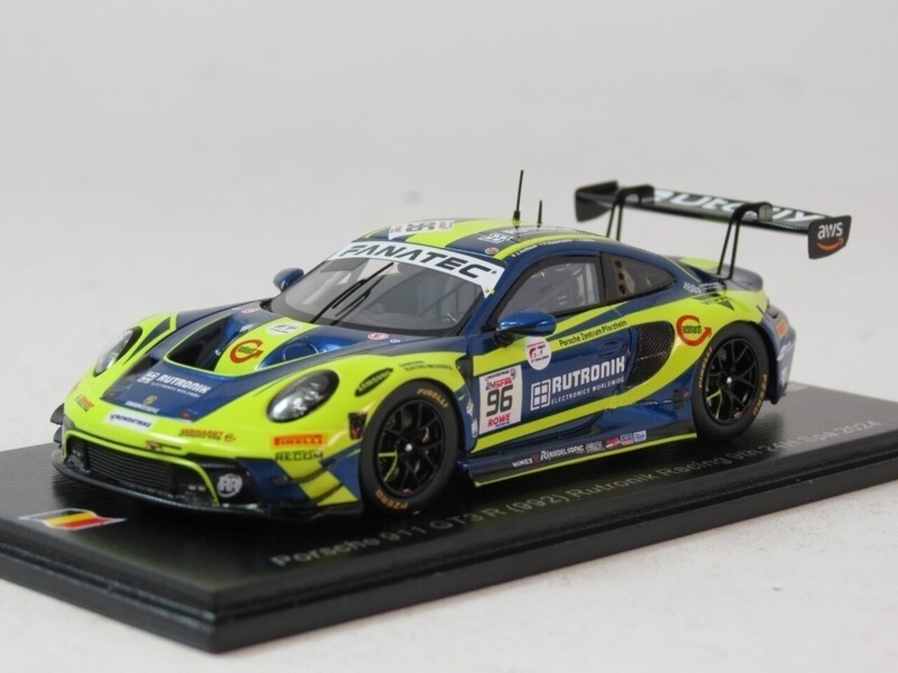 Porsche Porsche 911 GT3 R #96 9th 24H Spa 2024 - 1:43  - Spark