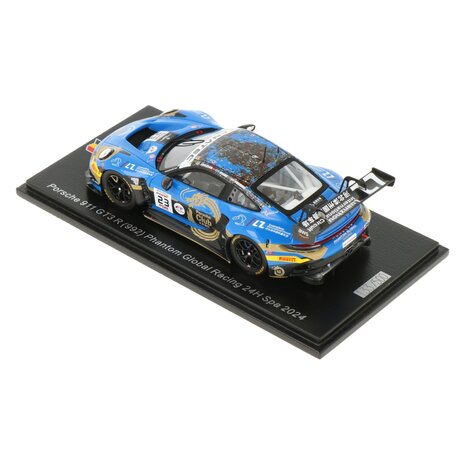 Porsche Porsche 911 GT3 R #23 Phantom Global Racing 24H Spa 2024 - 1:43 - Spark Porsche Porsche 911 GT3 R #23 Phantom Global Racing 24H Spa 2024 - 1:43 - Spark