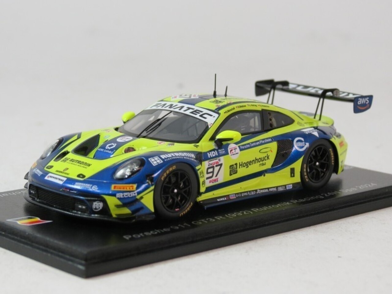 Porsche Porsche 911 GT3 R #97 Rutronik Racing 24H Spa 2024 - 1:43  - Spark Porsche Porsche 911 GT3 R #97 Rutronik Racing 24H Spa 2024 - 1:43  - Spark