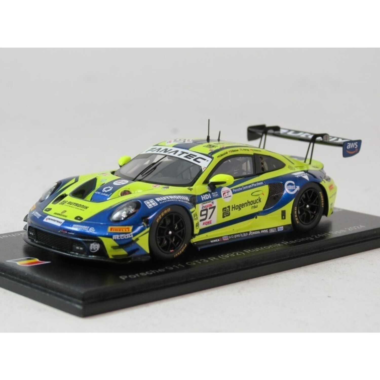 ミニカー 1/43 Rutronik Racing Porsche 911 GT3 R Porsche 936/80 #3 DRM Norisring (Germany) 1983 - 1:43 - Spark - HMKT