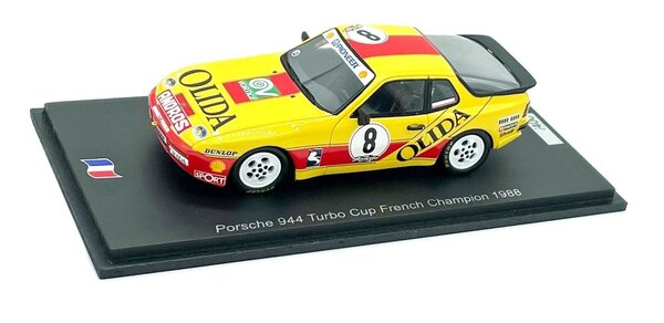 Porsche Porsche 944 Turbo Cup #8 French Champion 1988  - 1:43  - Spark Porsche Porsche 944 Turbo Cup #8 French Champion 1988  - 1:43  - Spark