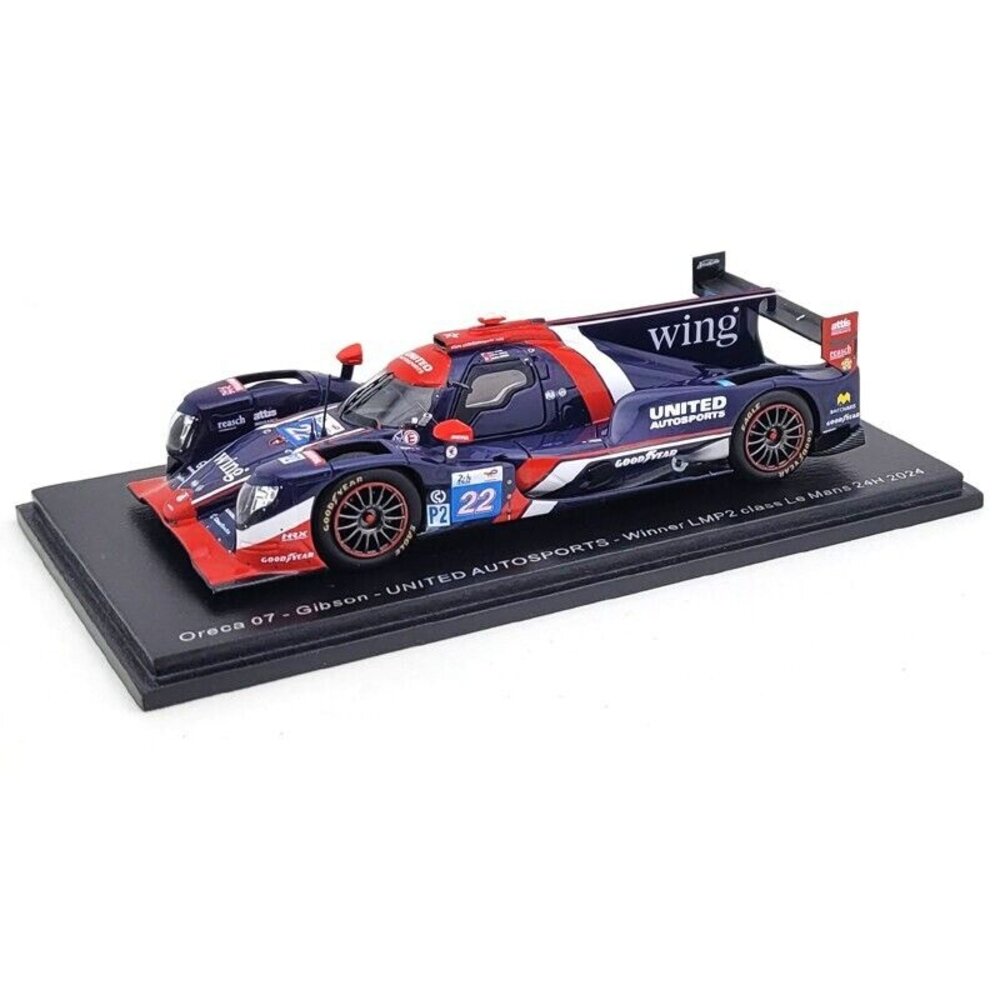 Oreca Oreca 07 Gibson #22 United Autosports Winner LMP2 24H Le Mans 2024 - 1:43 - Spark