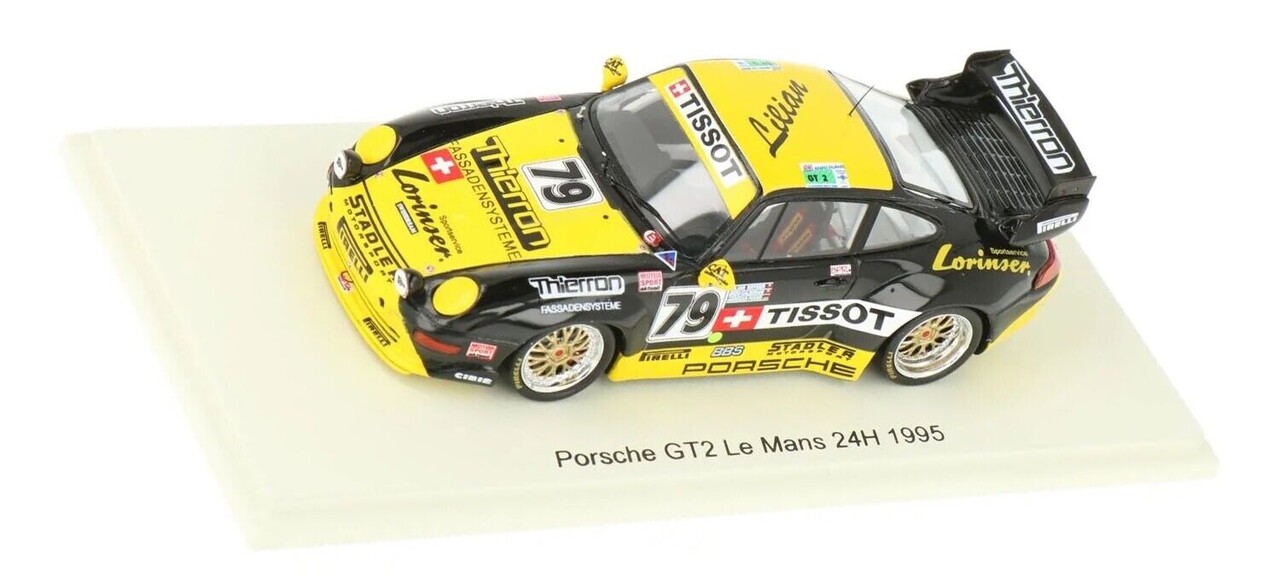 Porsche Porsche 911/933 GT2 #79 Stadler Motorsport 24H Le Mans 1995  - 1:43  - Spark Porsche Porsche 911/933 GT2 #79 Stadler Motorsport 24H Le Mans 1995  - 1:43  - Spark