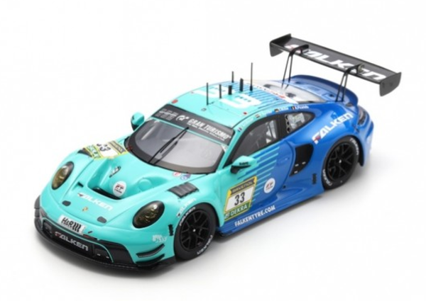 Porsche Porsche 911 GT3 R #33 Falken 6th 24H Nürburgring 2024 - 1:43 - Spark Porsche Porsche 911 GT3 R #33 Falken 6th 24H Nürburgring 2024 - 1:43 - Spark