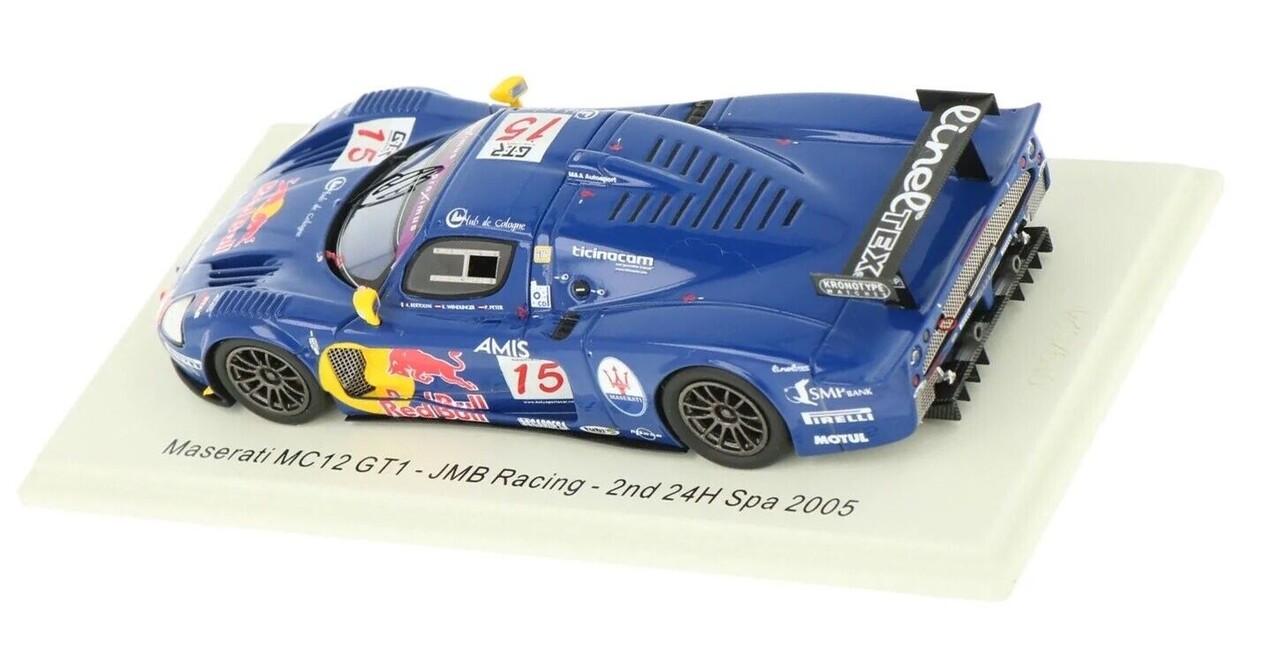 Maserati Maserati MC12 GT1 #15 JMB Racing 2nd 24H Spa 2005  - 1:43 - Spark Maserati Maserati MC12 GT1 #15 JMB Racing 2nd 24H Spa 2005  - 1:43 - Spark
