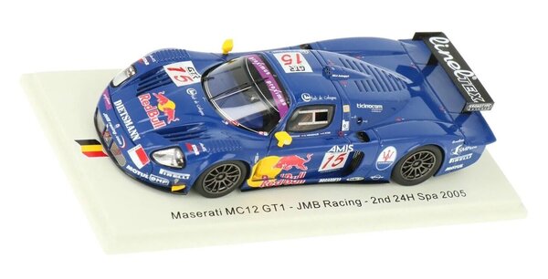 Maserati Maserati MC12 GT1 #15 JMB Racing 2nd 24H Spa 2005  - 1:43 - Spark Maserati Maserati MC12 GT1 #15 JMB Racing 2nd 24H Spa 2005  - 1:43 - Spark