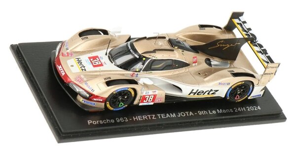 Porsche Porsche 963 #38 Hertz Team Jota 9th 24H Le Mans 2024 - 1:43 - Spark Porsche Porsche 963 #38 Hertz Team Jota 9th 24H Le Mans 2024 - 1:43 - Spark