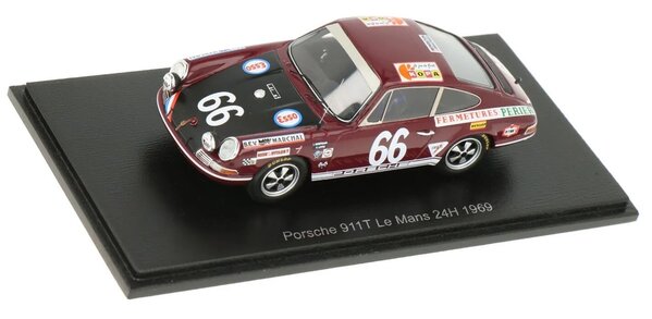 Porsche Porsche 911T #66 Team Esso Perier 24H Le Mans 1969 - 1:43 - Spark Porsche Porsche 911T #66 Team Esso Perier 24H Le Mans 1969 - 1:43 - Spark