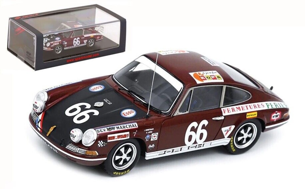 Porsche Porsche 911T #66 Team Esso Perier 24H Le Mans 1969 - 1:43 - Spark Porsche Porsche 911T #66 Team Esso Perier 24H Le Mans 1969 - 1:43 - Spark
