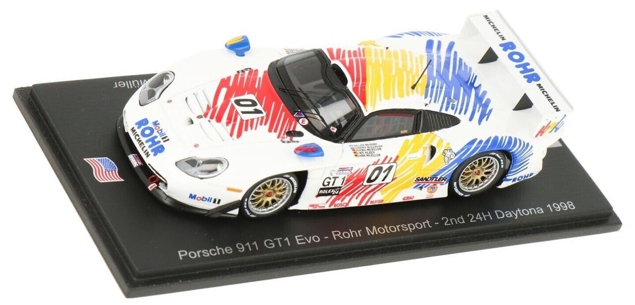Porsche Porsche 911 GT1 EVO #01 2nd 24H Daytona 1998 - 1:43 - Spark Porsche Porsche 911 GT1 EVO #01 2nd 24H Daytona 1998 - 1:43 - Spark