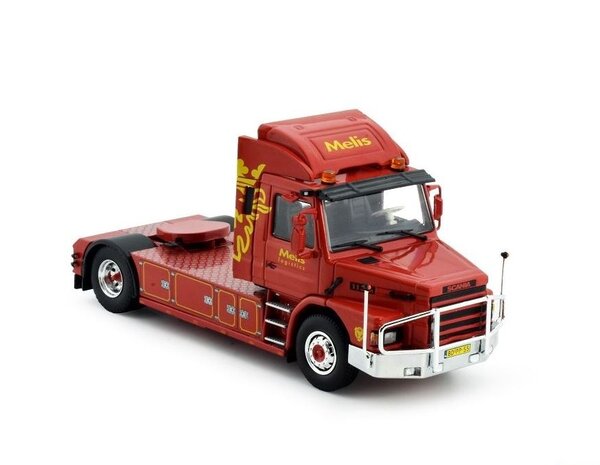 Scania Scania 3-serie Torpedo Dagcabine 4x2 'Melis' - 1:50 - Tekno Scania Scania 3-serie Torpedo Dagcabine 4x2 'Melis' - 1:50 - Tekno
