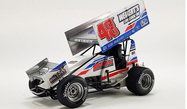 Sprint Car Sprint Car #48 Danny Dietrich Weikert's Lievestock/ Sweeney Sprint Car 2022  - 1:18 - ACME Sprint Car Sprint Car #48 Danny Dietrich Weikert's Lievestock/ Sweeney Sprint Car 2022  - 1:18 - ACME