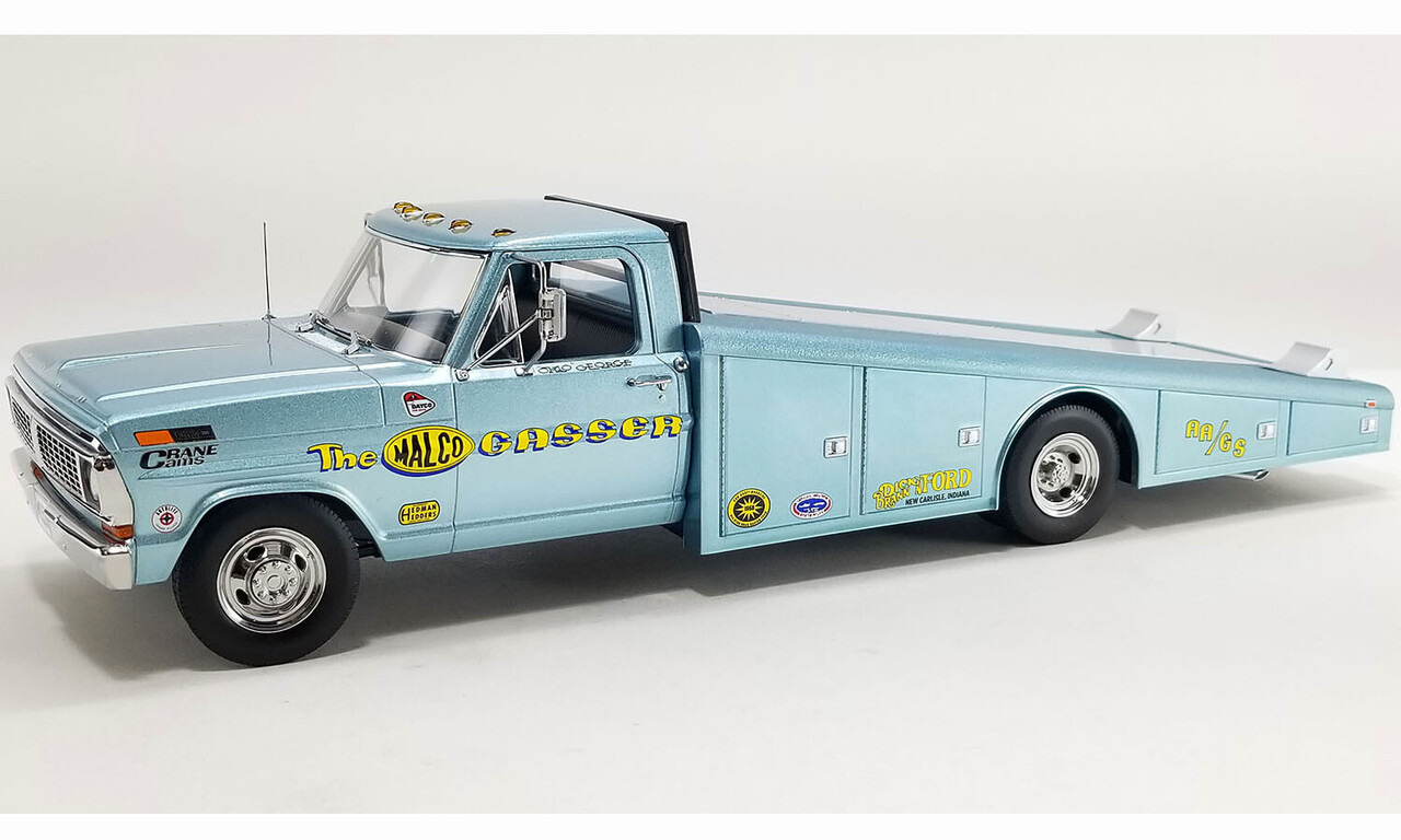 Ford Ford F-350 Ramp Truck Car Transporter 'Malco Gasser' 1970 - 1:18 - ACME