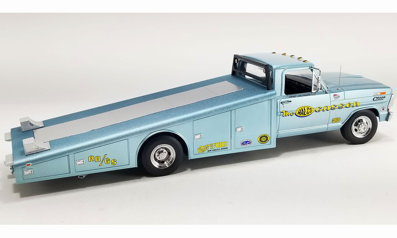 Ford Ford F-350 Ramp Truck Car Transporter 'Malco Gasser' 1970 - 1:18 - ACME