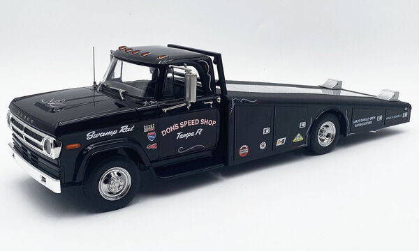 Dodge Dodge D-300 Ramp Truck Car Transporter 'Don's Speed Shop' 1970 - 1:18 - ACME Dodge Dodge D-300 Ramp Truck Car Transporter 'Don's Speed Shop' 1970 - 1:18 - ACME