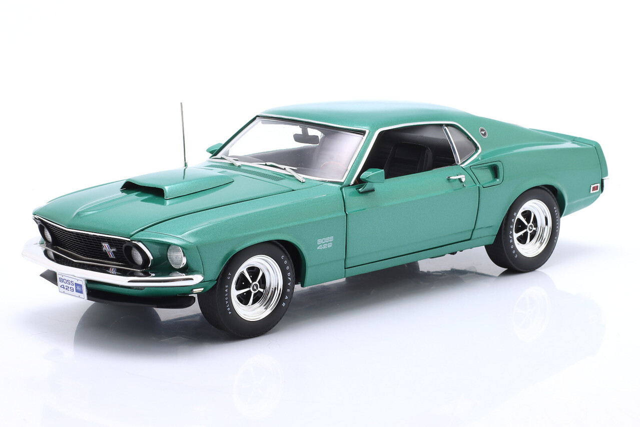 Ford Ford USA Mustang Boss 429 Silver Jade Coupe 1969 - 1:18 - ACME Ford Ford USA Mustang Boss 429 Silver Jade Coupe 1969 - 1:18 - ACME