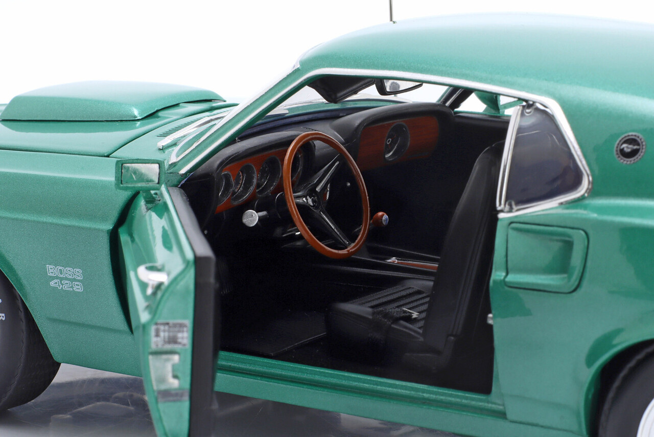 Ford Ford USA Mustang Boss 429 Silver Jade Coupe 1969 - 1:18 - ACME Ford Ford USA Mustang Boss 429 Silver Jade Coupe 1969 - 1:18 - ACME