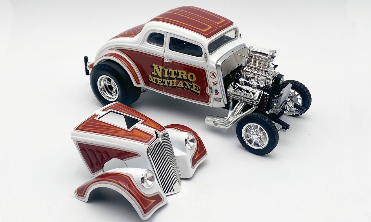 Willys Willys Hot Rod Gasser 'Nitro Methane' 1933 - 1:18 - ACME Willys Willys Hot Rod Gasser 'Nitro Methane' 1933 - 1:18 - ACME