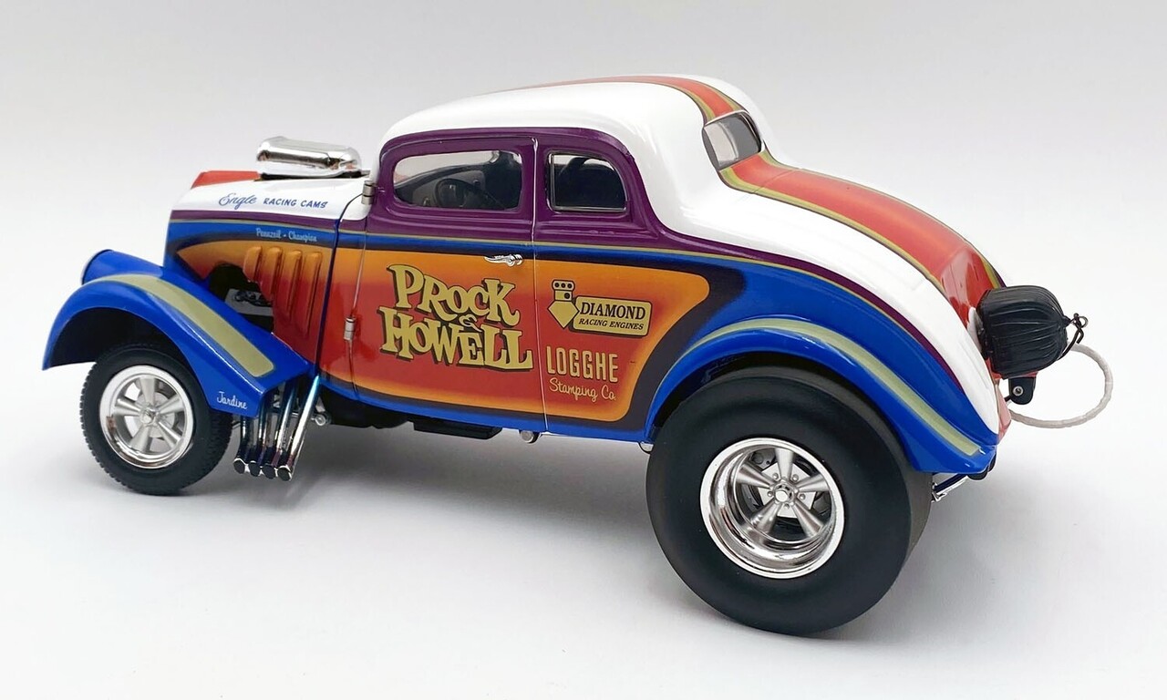 Willys Willys Gasser 'Prock & Howell LTD' 1933 (Blue and White with Srtripes Limited Edition) - 1:18 - ACME Willys Willys Gasser 'Prock & Howell LTD' 1933 (Blue and White with Srtripes Limited Edition) - 1:18 - ACME