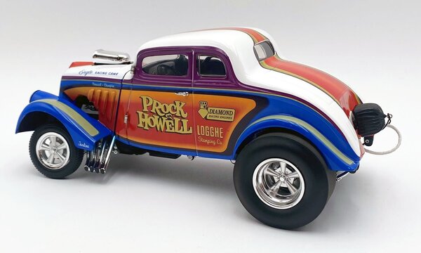Willys Willys Gasser 'Prock & Howell LTD' 1933 (Blue and White with Srtripes Limited Edition) - 1:18 - ACME Willys Willys Gasser 'Prock & Howell LTD' 1933 (Blue and White with Srtripes Limited Edition) - 1:18 - ACME