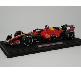 Formule 1 Ferrari  SF-23 #55 Pole  Position 3rd GP Monza Italy 2023 + Showcase C. Sainz  - 1:18 - BBR Formule 1 Ferrari  SF-23 #55 Pole  Position 3rd GP Monza Italy 2023 + Showcase C. Sainz  - 1:18 - BBR