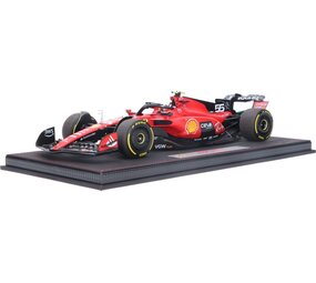 Formule 1 Ferrari  SF-23 #55 GP Belgium 2023 + Showcase C. Sainz  - 1:18 - BBR Formule 1 Ferrari  SF-23 #55 GP Belgium 2023 + Showcase C. Sainz  - 1:18 - BBR